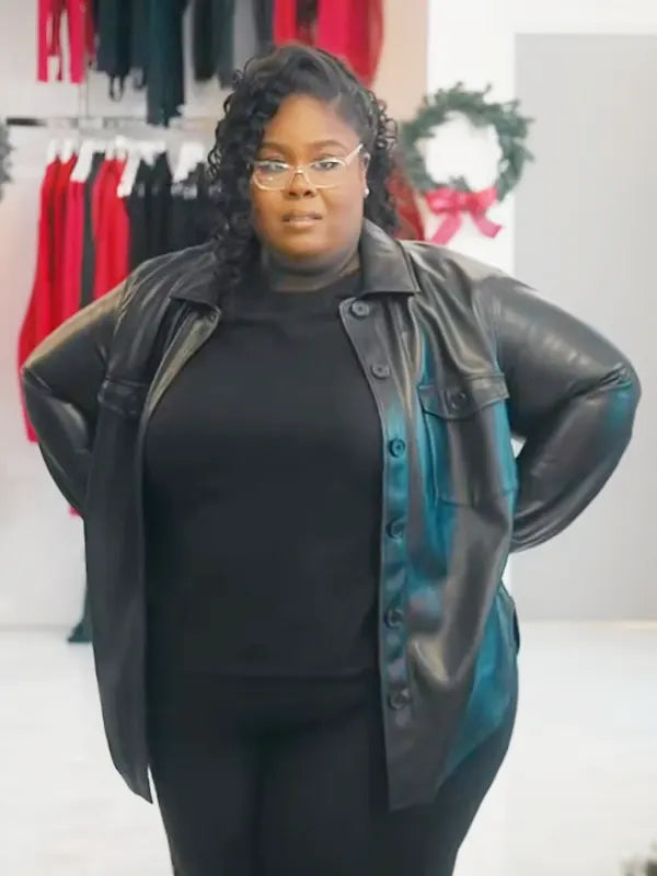 Tiffany Style Me for Christmas 2024 Raven Goodwin Black Leather Jacket