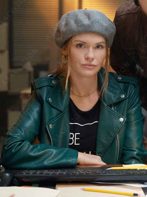 Tipline Mysteries Dial 1 For Murder Maddie Green Leather Jacket