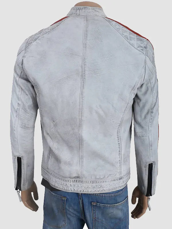 Tom Cruise Movie Top Gun Maverick G-1 Flight Patched White Bomber Jacket
