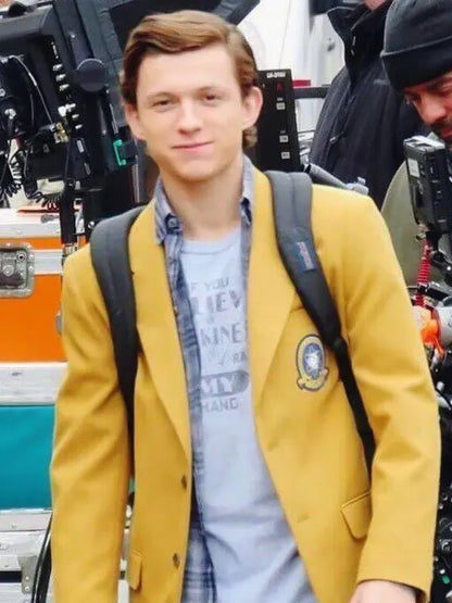 Tom Holland Yellow Blazer Jacket