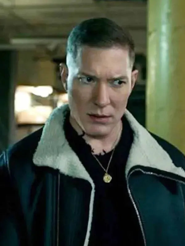 Tommy Egan TV Series Power Book IV Force Joseph Sikora Shearling Leather Jacket