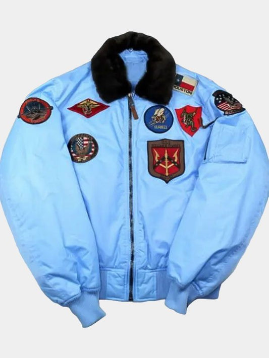 Top Gun B 15 Flight Blue Bomber Jacket