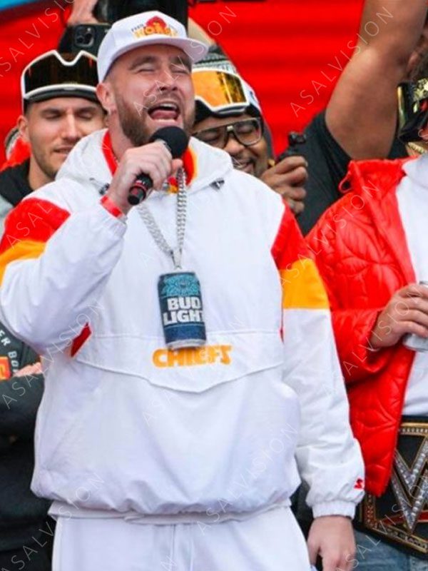 Travis Kelce Kansas City Chiefs Super Bowl Parade Jacket