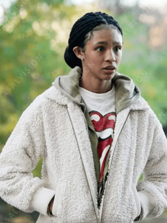 Troy Leigh-Anne Johnson Big Sky Shearling Jacket