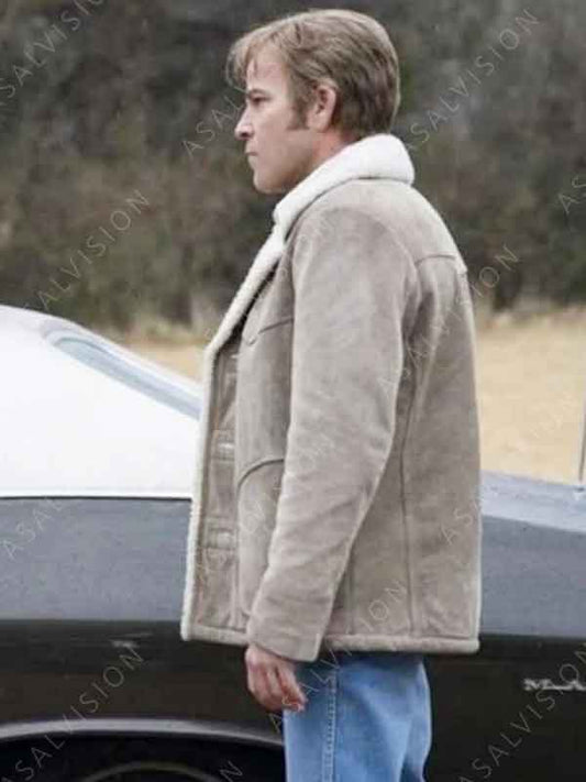 True Detective Roland West Shearling Leather Jacket