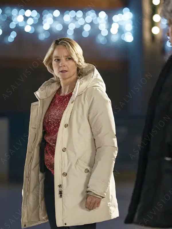 True Detective Season 4 Liz Danvers White Hooded Jacket
