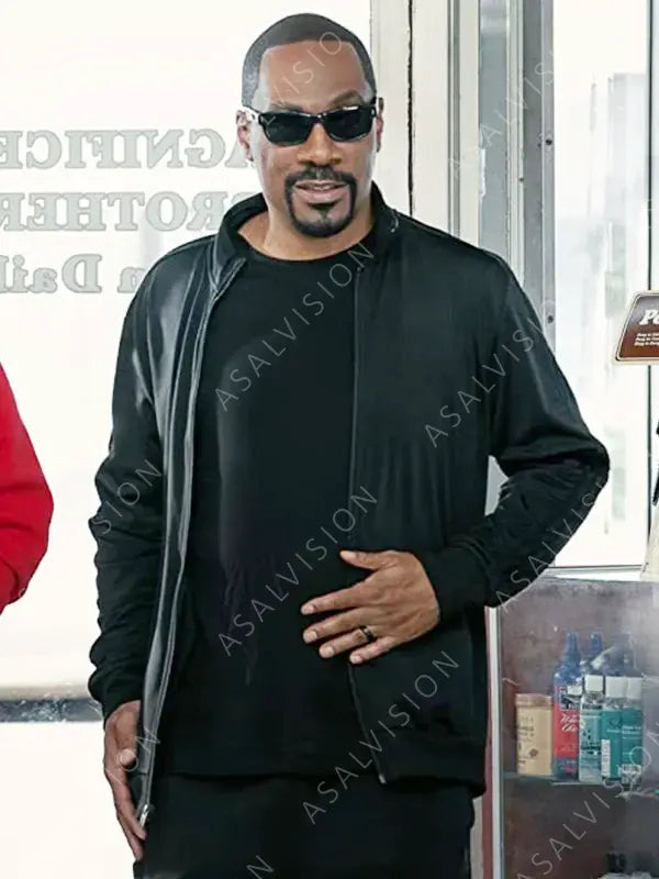 Uncle EJ Movie You People Mike Epps Bomber Black Jacket