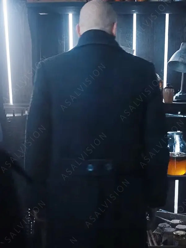 Uncle Fester Wednesday Fred Armisen Black Long Trench Coat