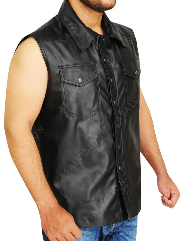Undertaker Leather Vest