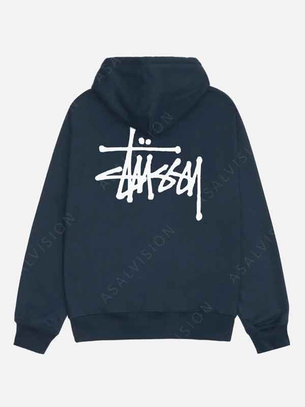 Unisex Stussy Basic Blue Hoodie