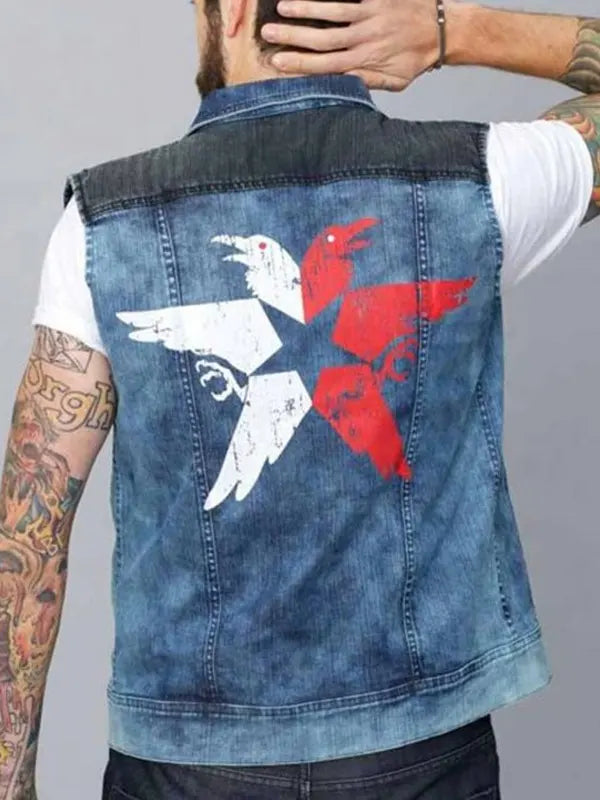 Video Game Infamous Second Son Denim Blue Vest