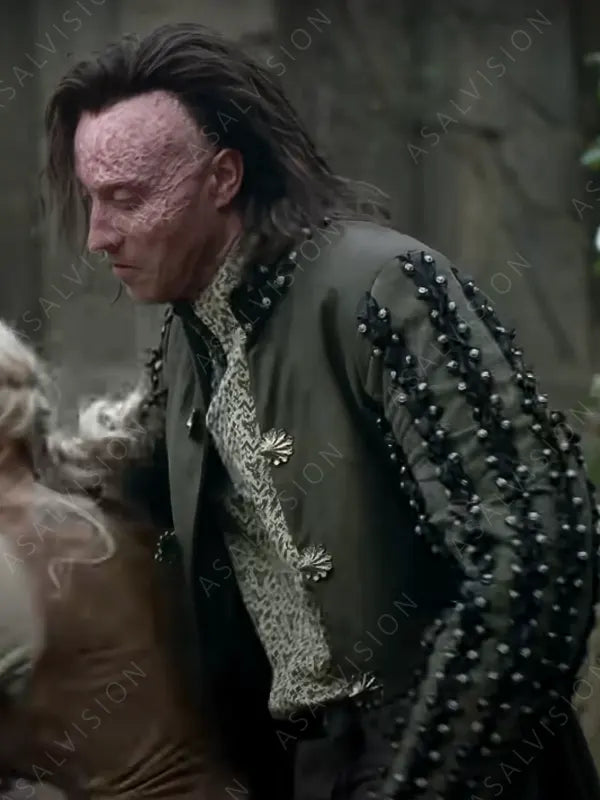 Villain Sam Wolf Leather Cosplay Long Trench Coat