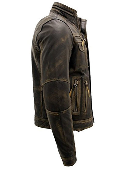 Vintage Moto Brando Real Leather Jacket