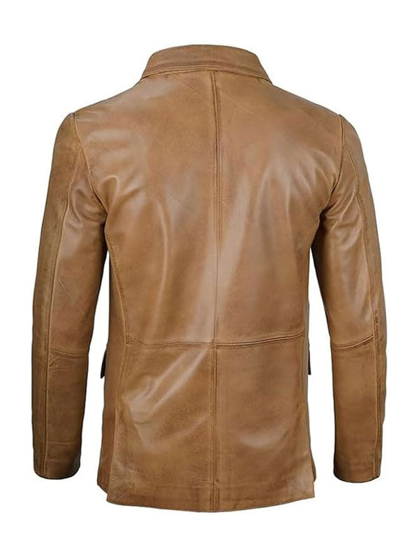 Vintage Leather Blazer