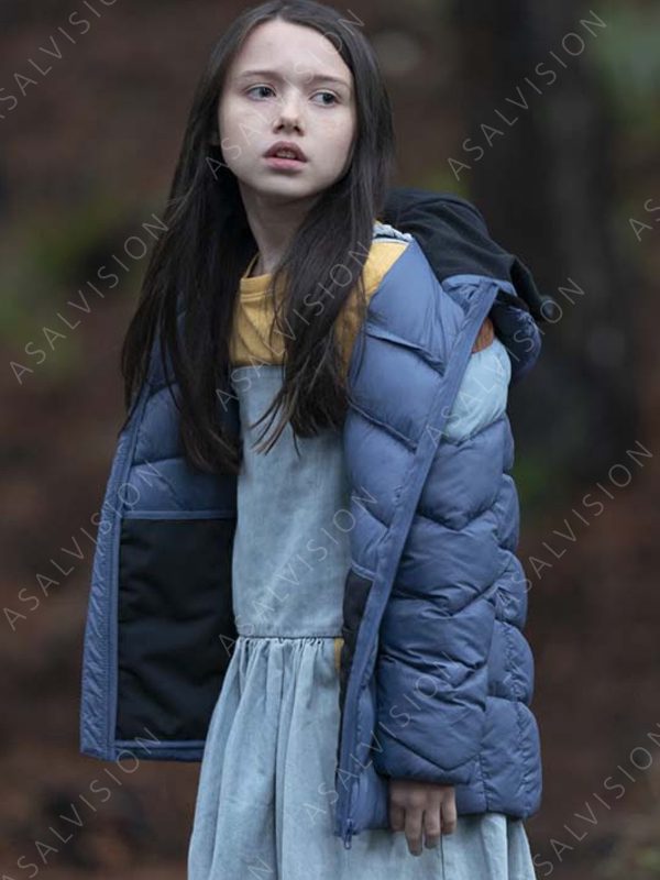 Violet McGraw M3GAN 2022 Cady Puffer Hooded Tricolor Jacket