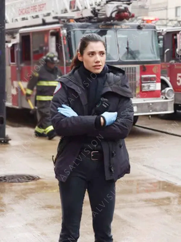 Violet Mikami TV Series Chicago Fire S12 2024 Hanako Greensmith Black Jacket