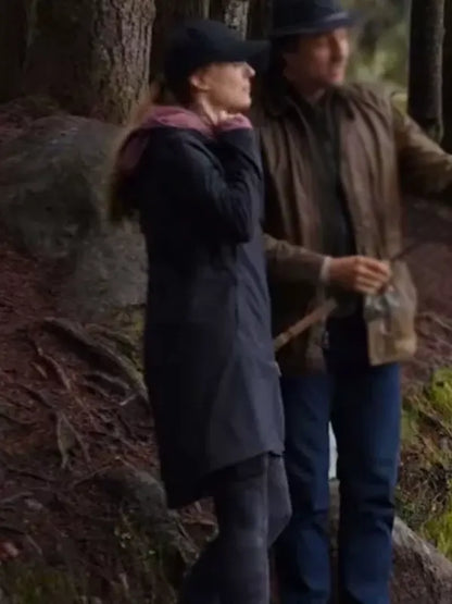 Virgin River Alexandra Breckenridge Black Hooded Coat