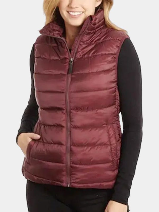 Virgin River Melinda Monroe Maroon Puffer Vest