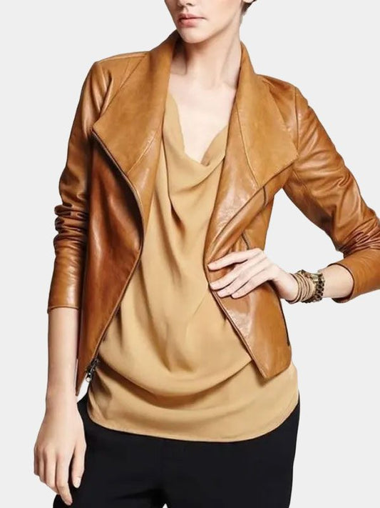 Virgin River Melinda Monroe Season 4 Brown Leather Jacket