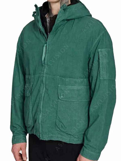 Wade Wilson Movie Deadpool & Wolverine Ryan Reynolds Green Cotton Jacket