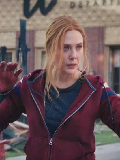 WandaVision Wanda Maximoff Red Hoodie