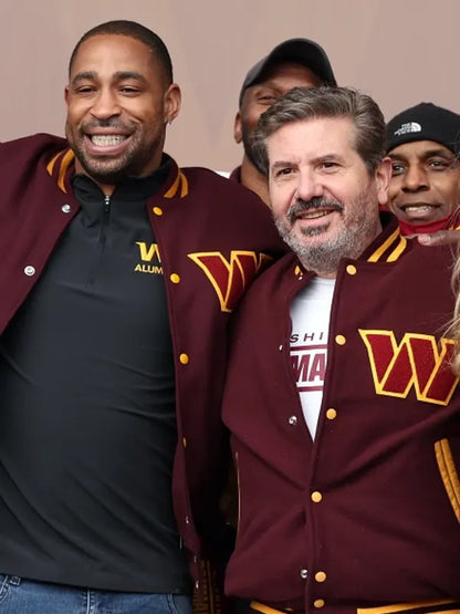 Washington Commanders Football Club Bomber Letterman Jacket