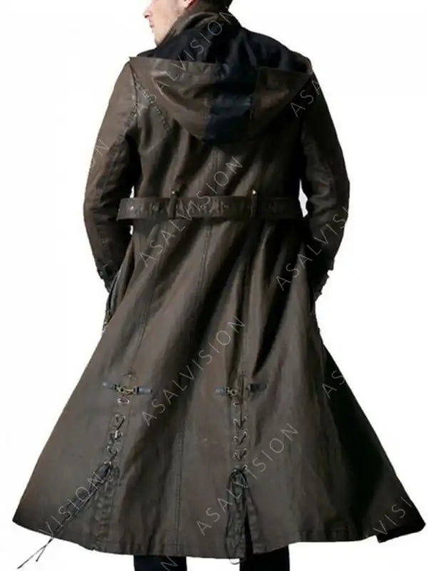 Wasteland Steampunk and Post-Apocalyptic Brown Trench Coat