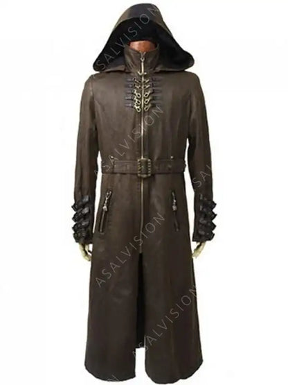 Wasteland Steampunk and Post-Apocalyptic Hooded Coat