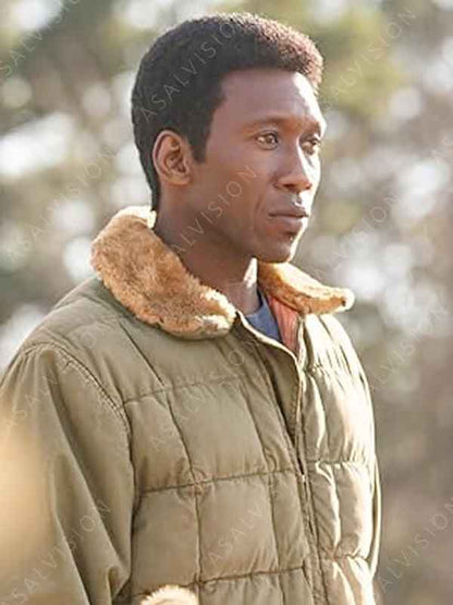 Wayne Hays TV Series True Detective Mahershala Ali Shearling Collar Quilted Jacket
