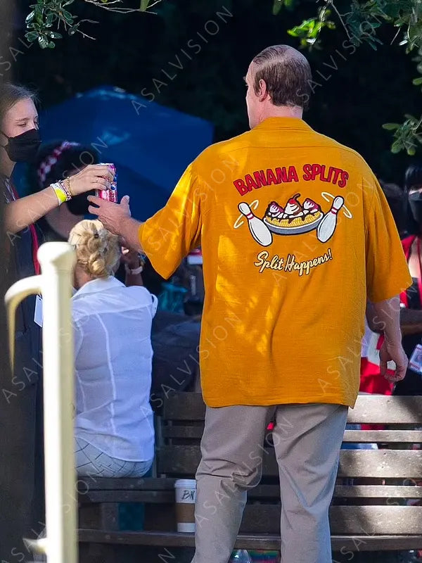 We Have A Ghost 2023 David Harbour Yellow Banana Split Ernest Shirt