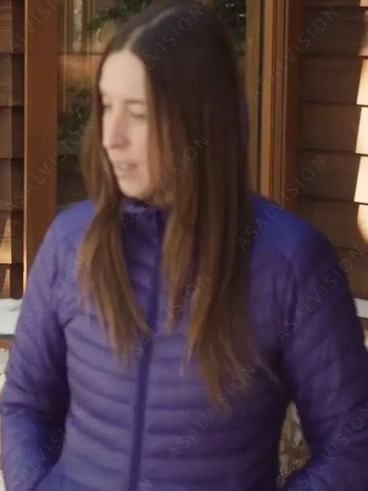Weak Layers 2024 Katie Burrell Purple Puffer Jacket