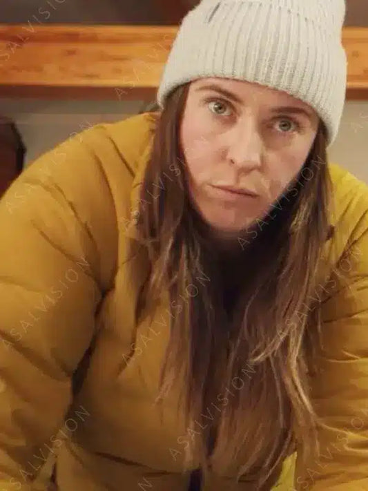 Weak Layers 2024 Katie Burrell Yellow Puffer Jacket