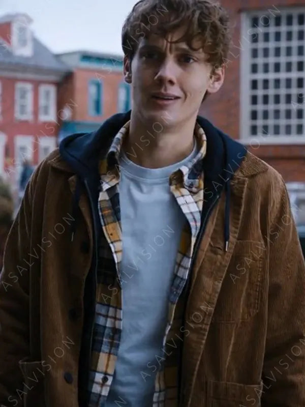 Wednesday 2022 Hunter Doohan Brown Corduroy Jacket