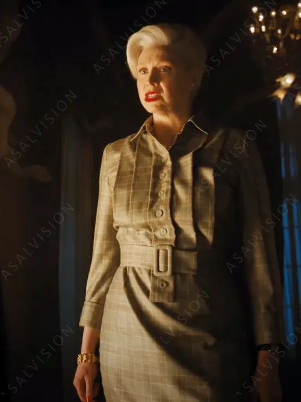 Wednesday 2022 Larissa Weems Checked Dress