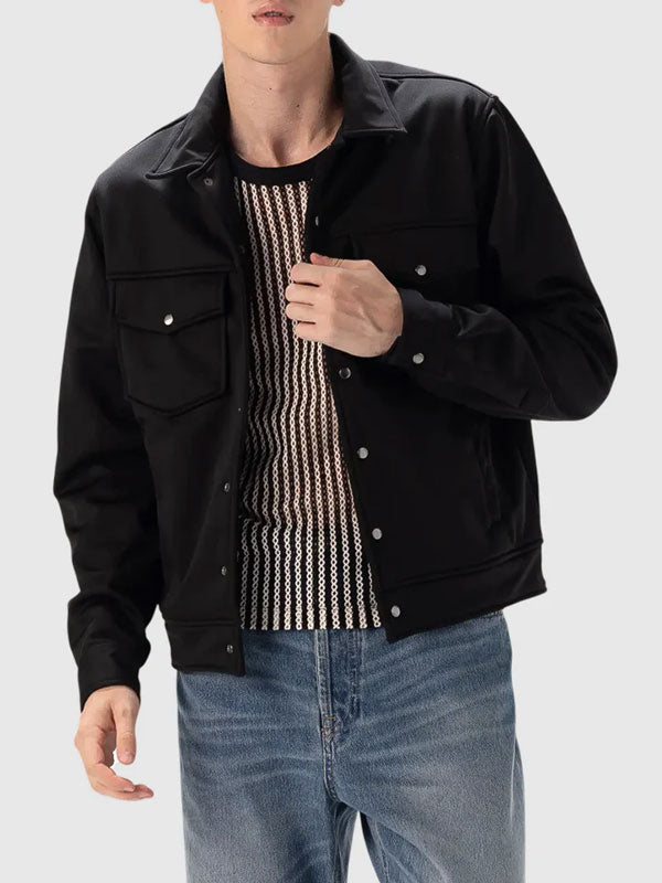 Westlan Lightweight Black Trucker Jacket