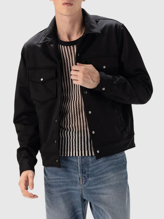 Westlan Lightweight Black Trucker Jacket