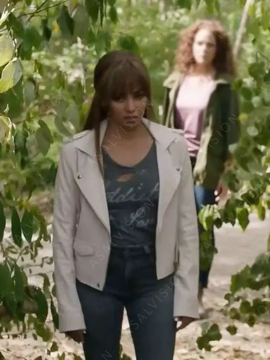 Wild Cards Max Mitchell White Leather Jacket