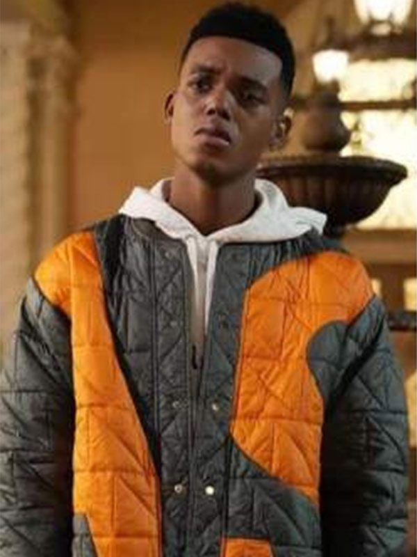 Will Smith TV Series Bel-Air Jabari Banks Quilted Parachute Jacket