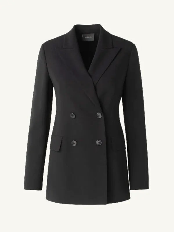 Willa Hayes TV Series Yellowstone S04 Karen Pittman Black Double-Breasted Coat