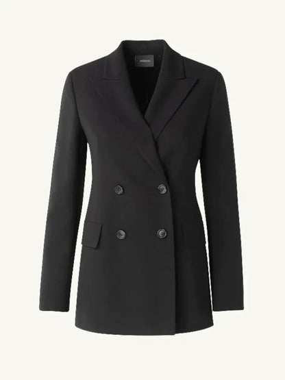 Willa Hayes TV Series Yellowstone S04 Karen Pittman Black Double-Breasted Coat