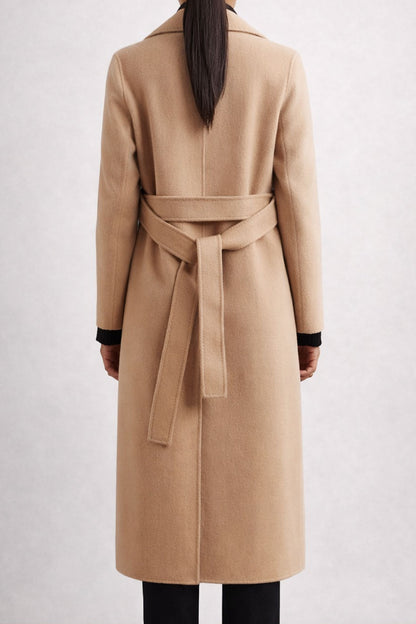 Brisa Beige Wool Trench Coat