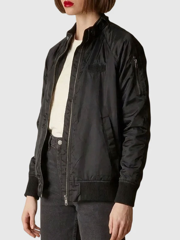 Brynnley Black Bomber Jacket