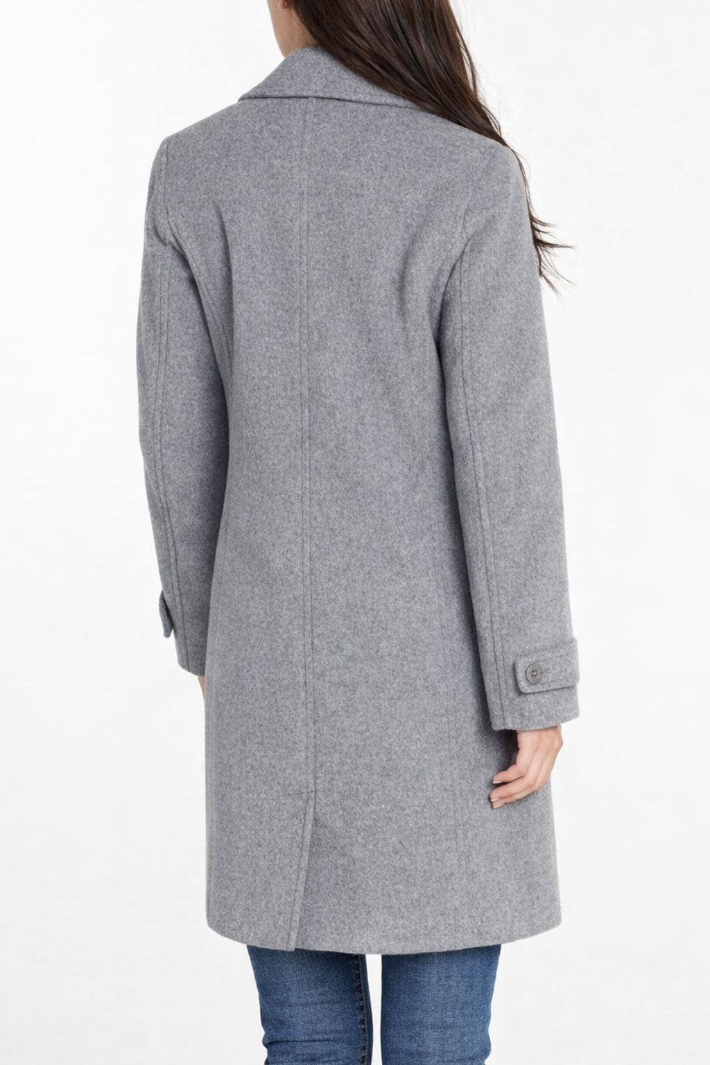 Carys Grey Wool Coat