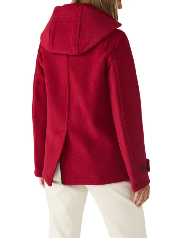 Althea Short Red Duffle Coat