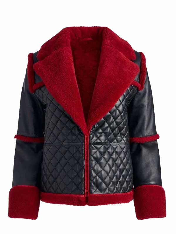 Aviator Shearling Jacket For Women's