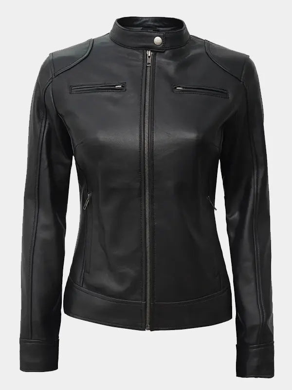 Women’s Black Lambskin Jacket