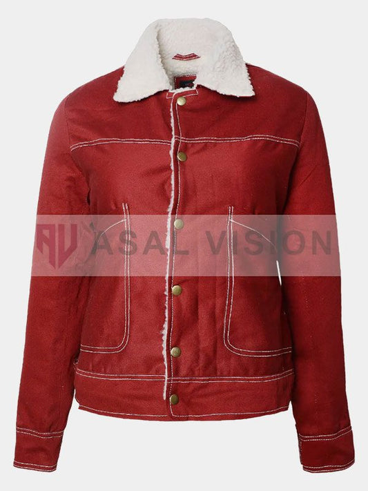 Women's Stranger Things Nancy Wheeler Red Jacket