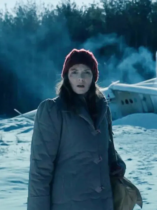 Womens Stranger Things Season 4 Joyce Byers Grey Coat