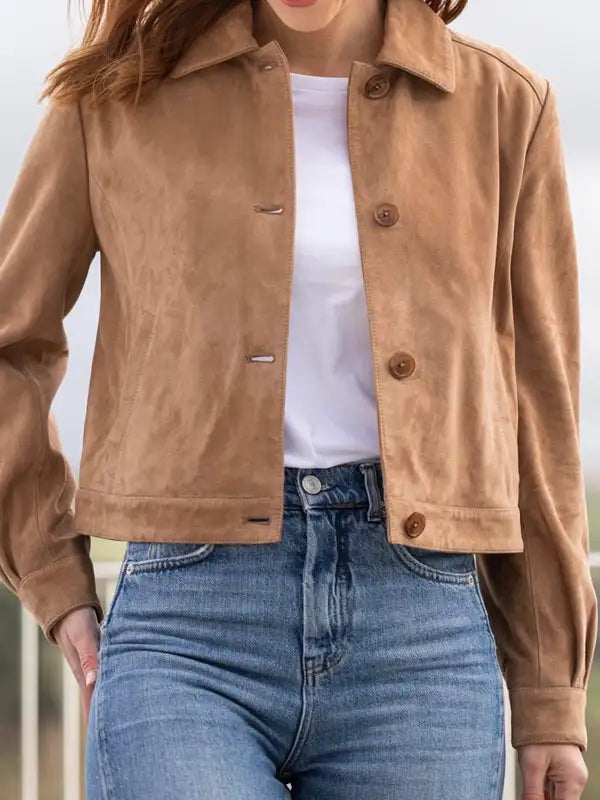 Women's Suede Leather Jacket