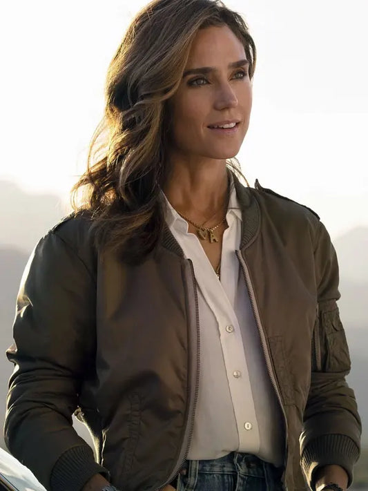 Womens Top Gun Maverick Penny Benjamin Brown Jacket
